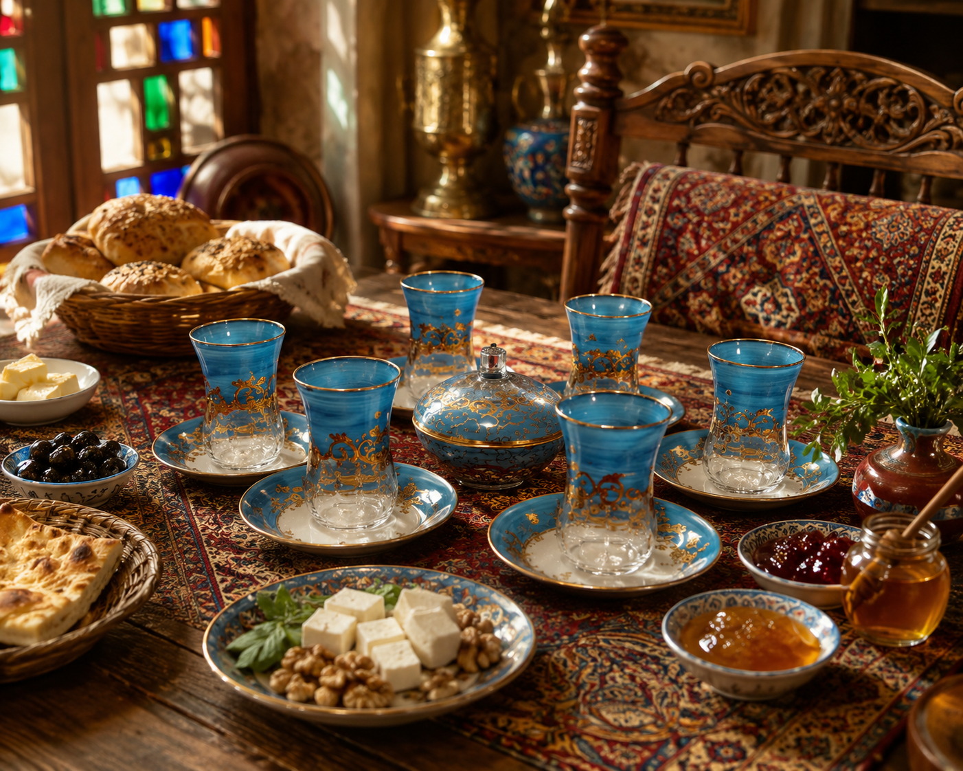 استکان نلبکی طلاکاری شده